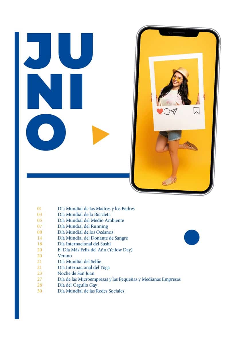 Calendario Community Manager Junio 2024