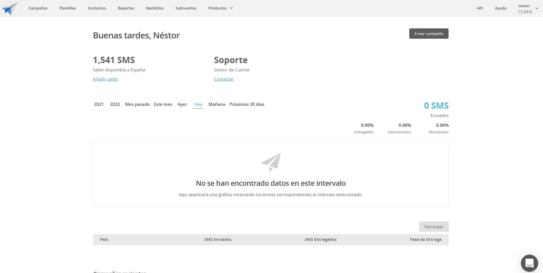 Crea una campaña de SMS marketing