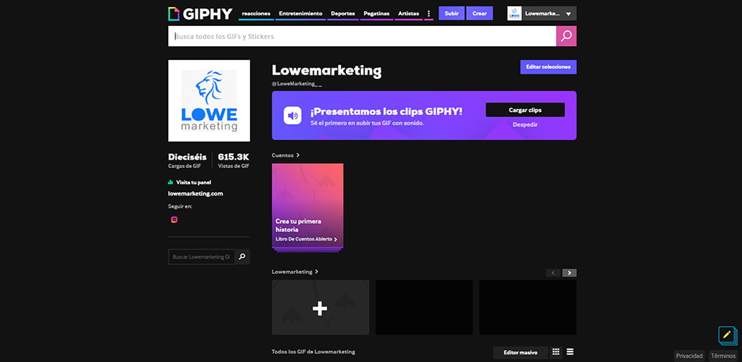 GIPHY Cómo tener tus propios gifs en Instagram y Tiktok