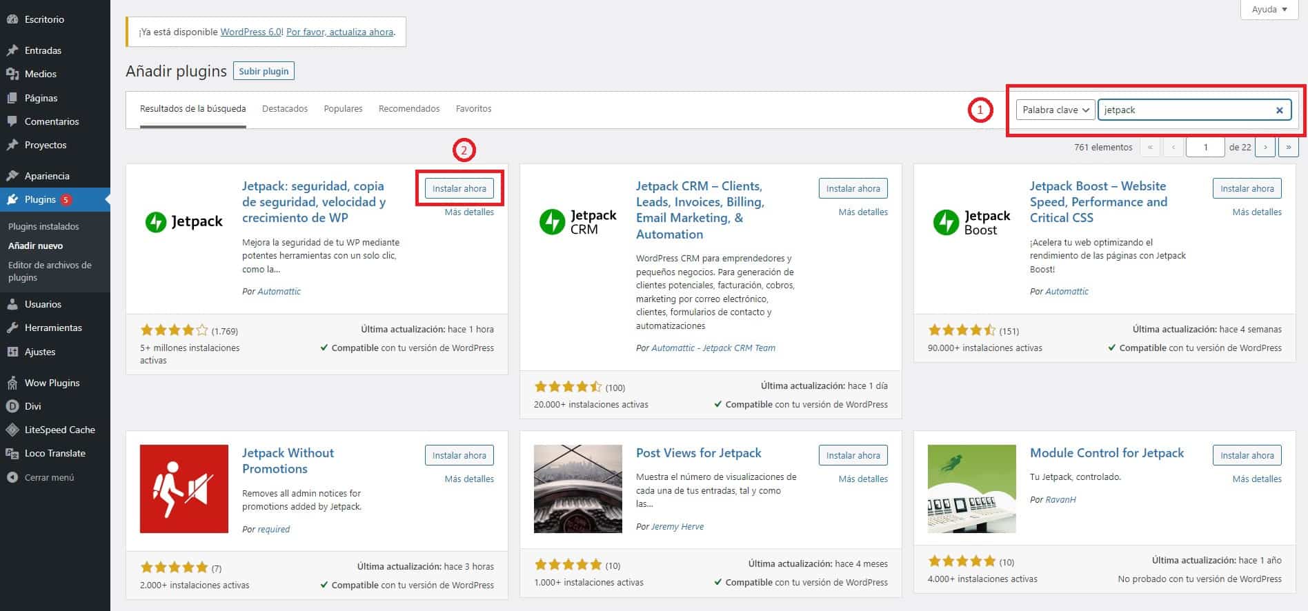 Instalación plugins manualmente